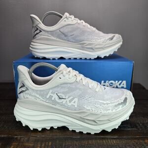 NEW Hoka One One Stinson 7 Mens Size 8 D Hiking Running Shoes 1141530 WWH White